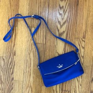 Kate Spade blue nylon crossbody